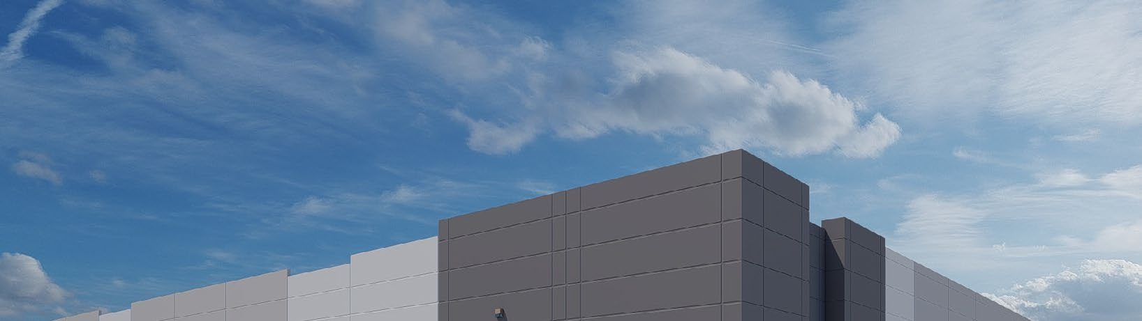 Riverbend East Industrial Park — front corner exterior rendering