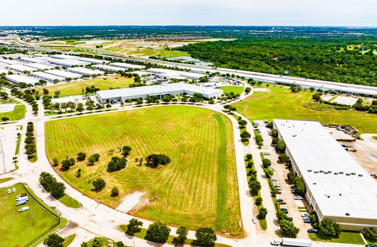 Riverbend East Industrial Park — aerial view of the site