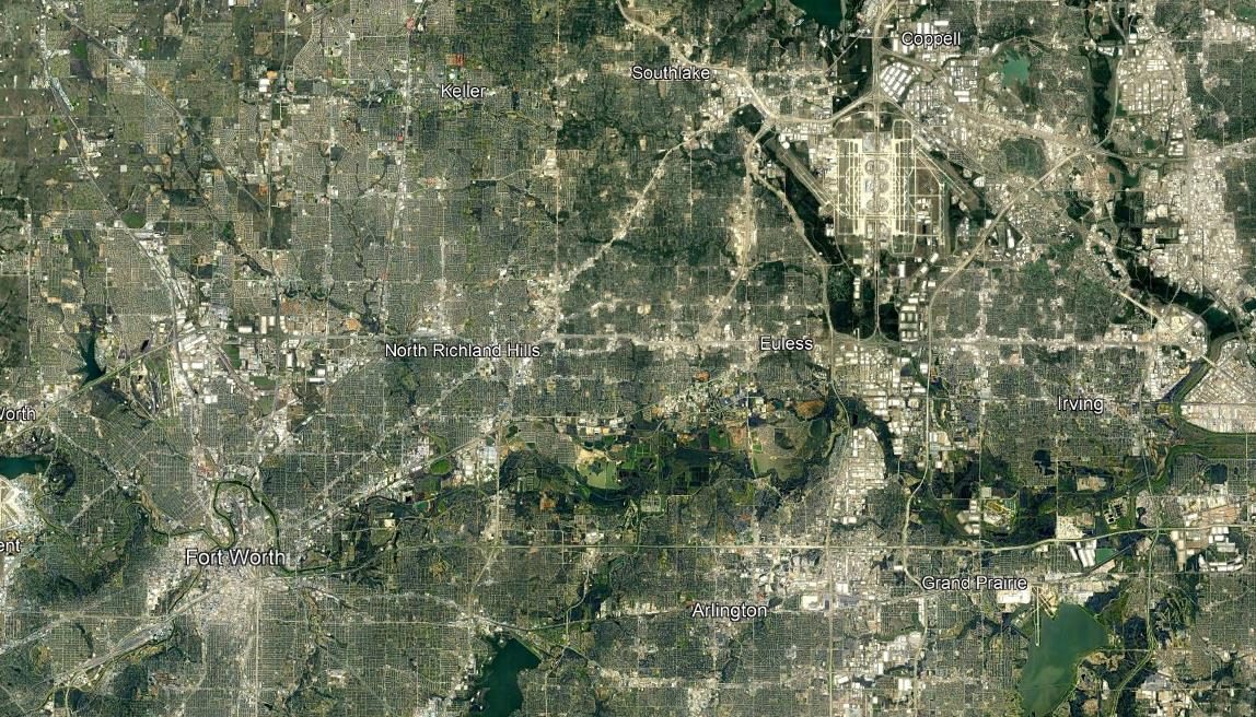 Riverbend East Industrial Park — regional DFW location context